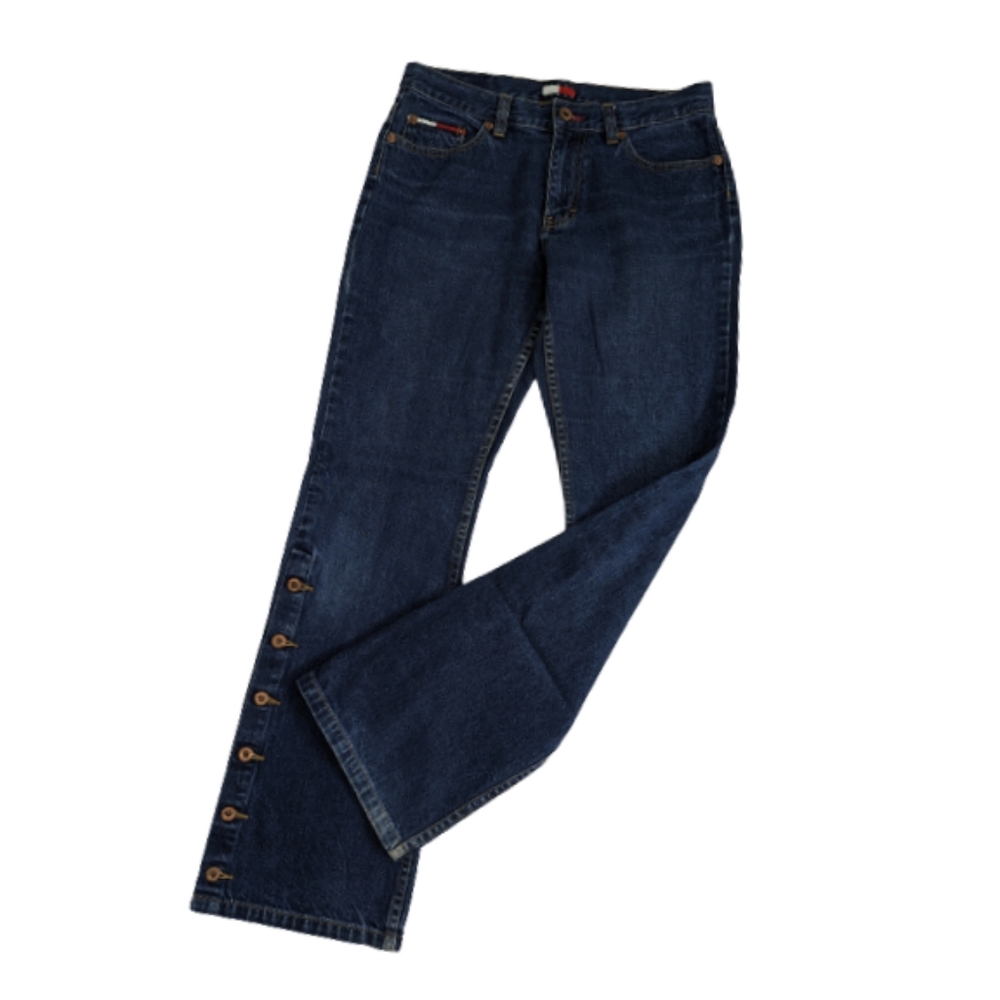 Tommy Hilfiger Vintage Leg Button Flare Jeans 7